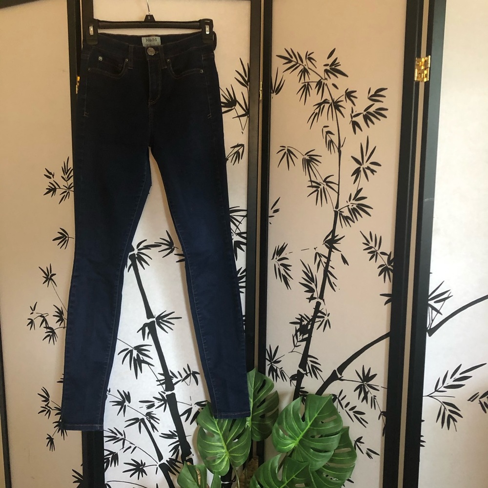 High Waisted Denim Jeggings